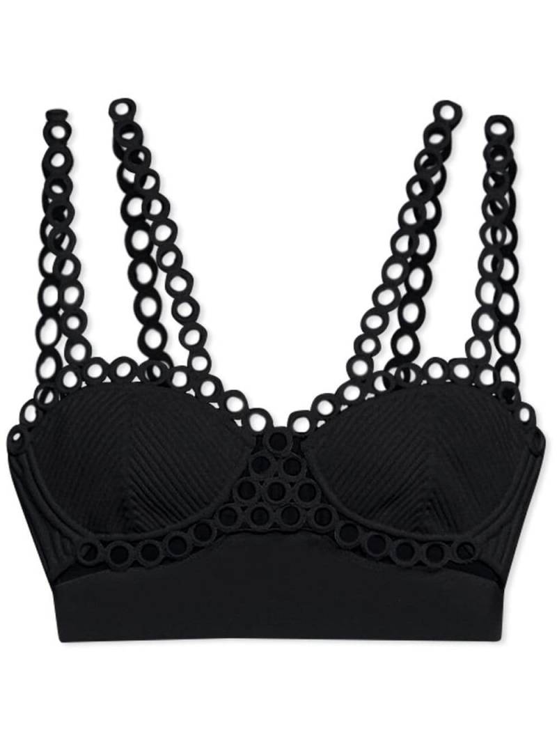 Simkhai Liana ring-detail bralette - Black von Simkhai