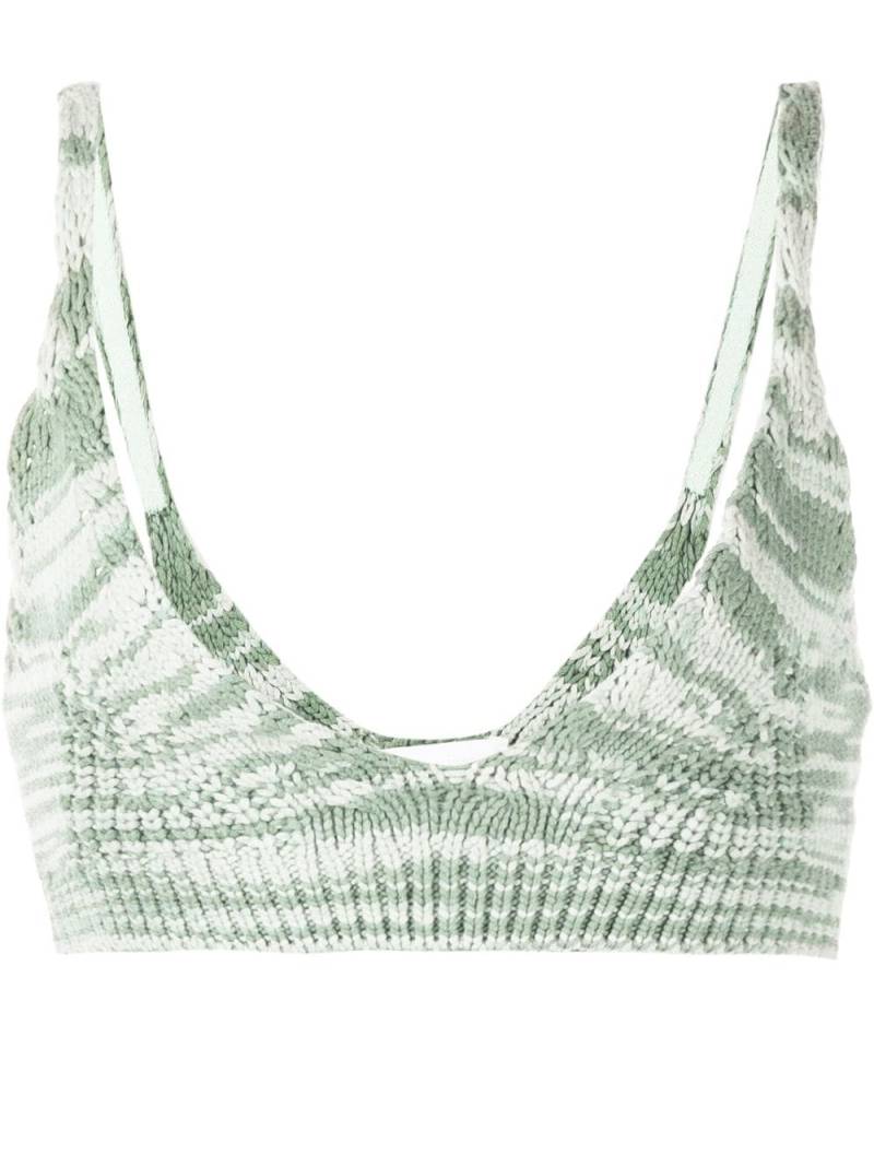 Simkhai Cora knitted bralette top - Blue von Simkhai