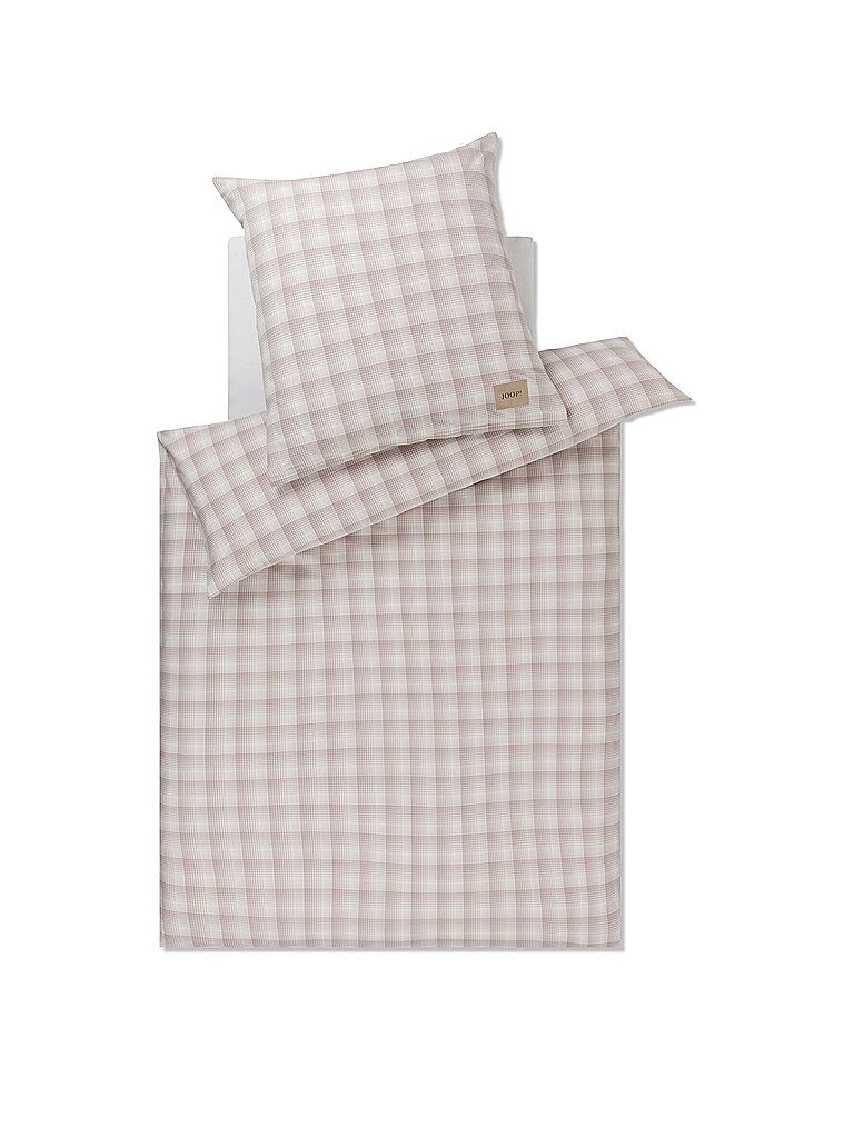 JOOP Flanell Bettwäsche 70x90cm/140x200cm SOFT CHECKS Sand beige von Joop