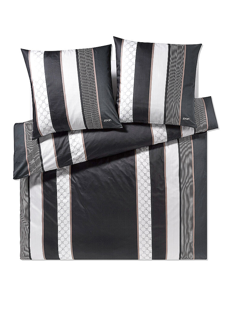 JOOP Satin Bettwäsche Cornflower Stripes 2 x 70x90cm / 200x200cm Deep Stone grau JOOP Satin Bettwäsche Cornflower Stripes 2 x 70x90cm / 200x200cm Deep Stone grau von Joop