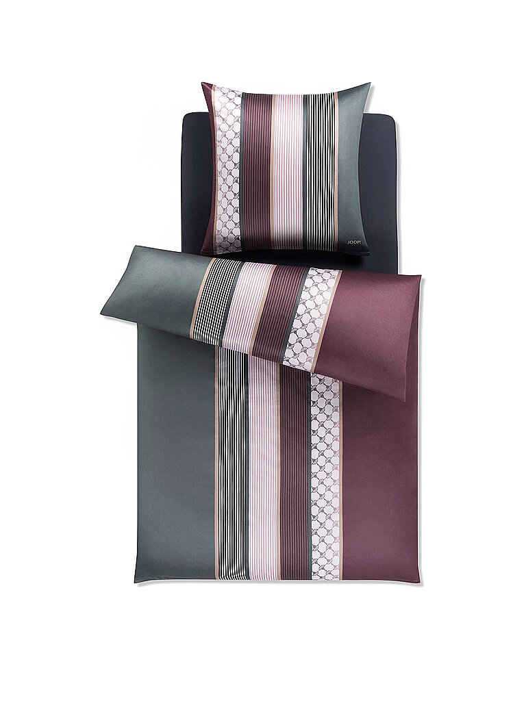 JOOP Satin Bettwäsche Cornflower Stripes 70x90cm / 140x220cm Deep Wine beere JOOP Satin Bettwäsche Cornflower Stripes 70x90cm / 140x220cm Deep Wine beere von Joop