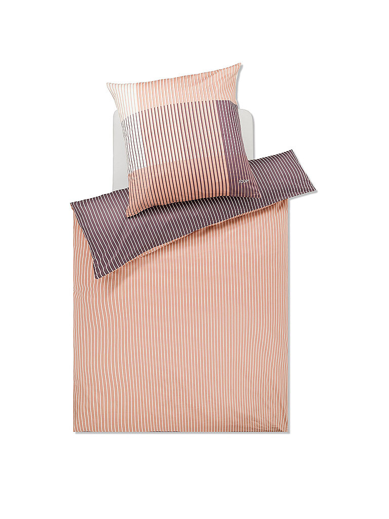 JOOP Satin Bettwäsche DIVIDED 70x90cm / 140x200cm Blush rosa von Joop