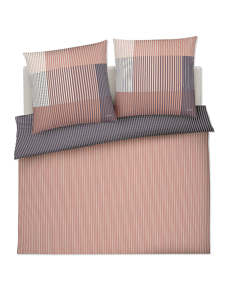 JOOP Satin Bettwäsche DIVIDED 70x90cm / 200x200cm Blush rosa