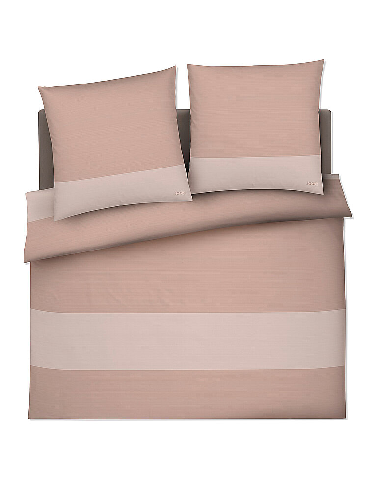 JOOP Satin Bettwäsche SPLIT 2x 70x90cm / 200x200cm Nude  beige von Joop