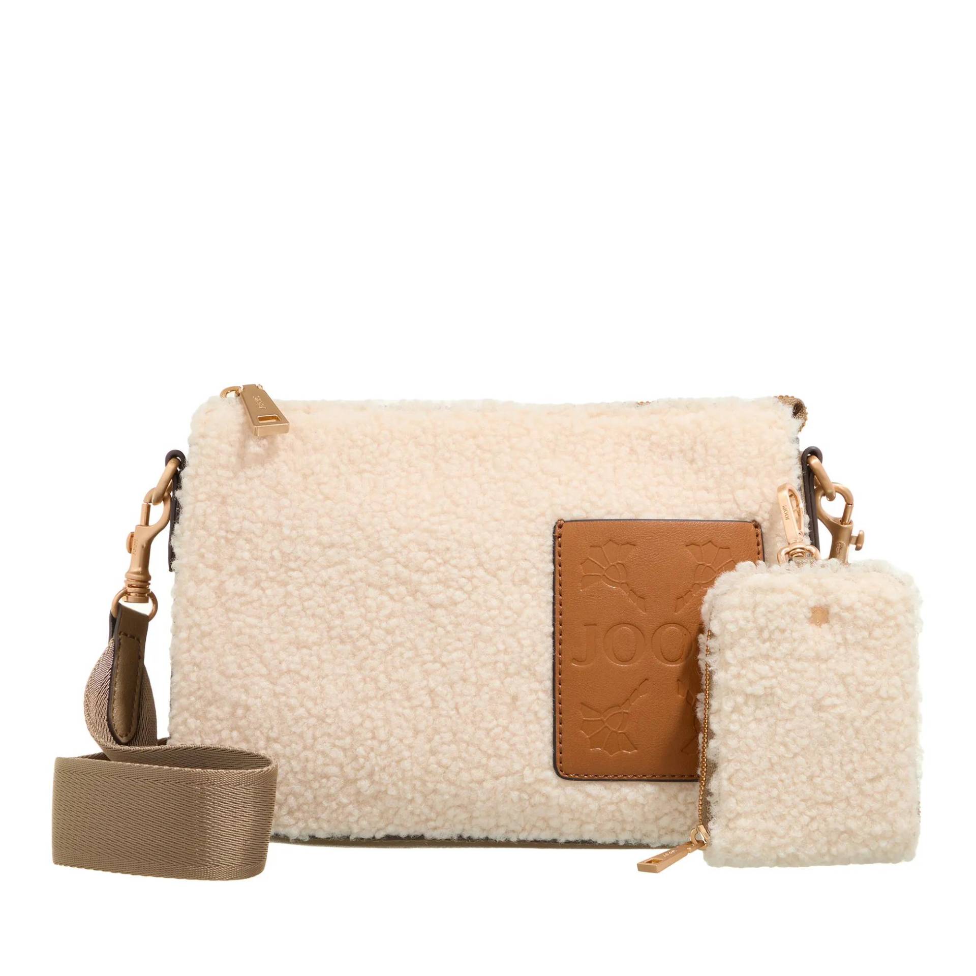 JOOP! Schultertasche - Pezza Peluche Jasmina Shoulderbag Shz - Gr. unisize - in Beige - für Damen von Joop!