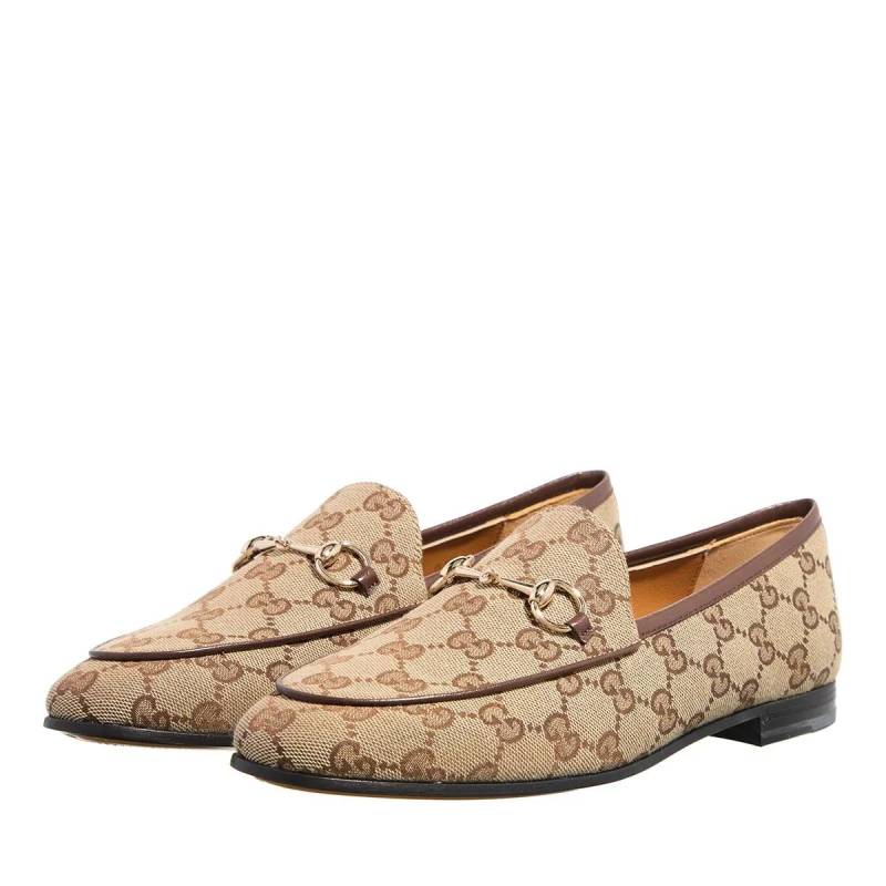 Gucci Loafer - Moccasin With Horsebit Leather - Gr. 38 (EU) - in Beige - für Damen von Gucci