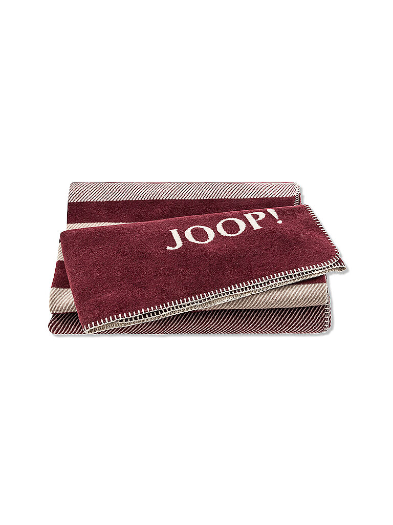 JOOP Wohndecke SHUTTER 150x200cm Rouge dunkelrot von Joop