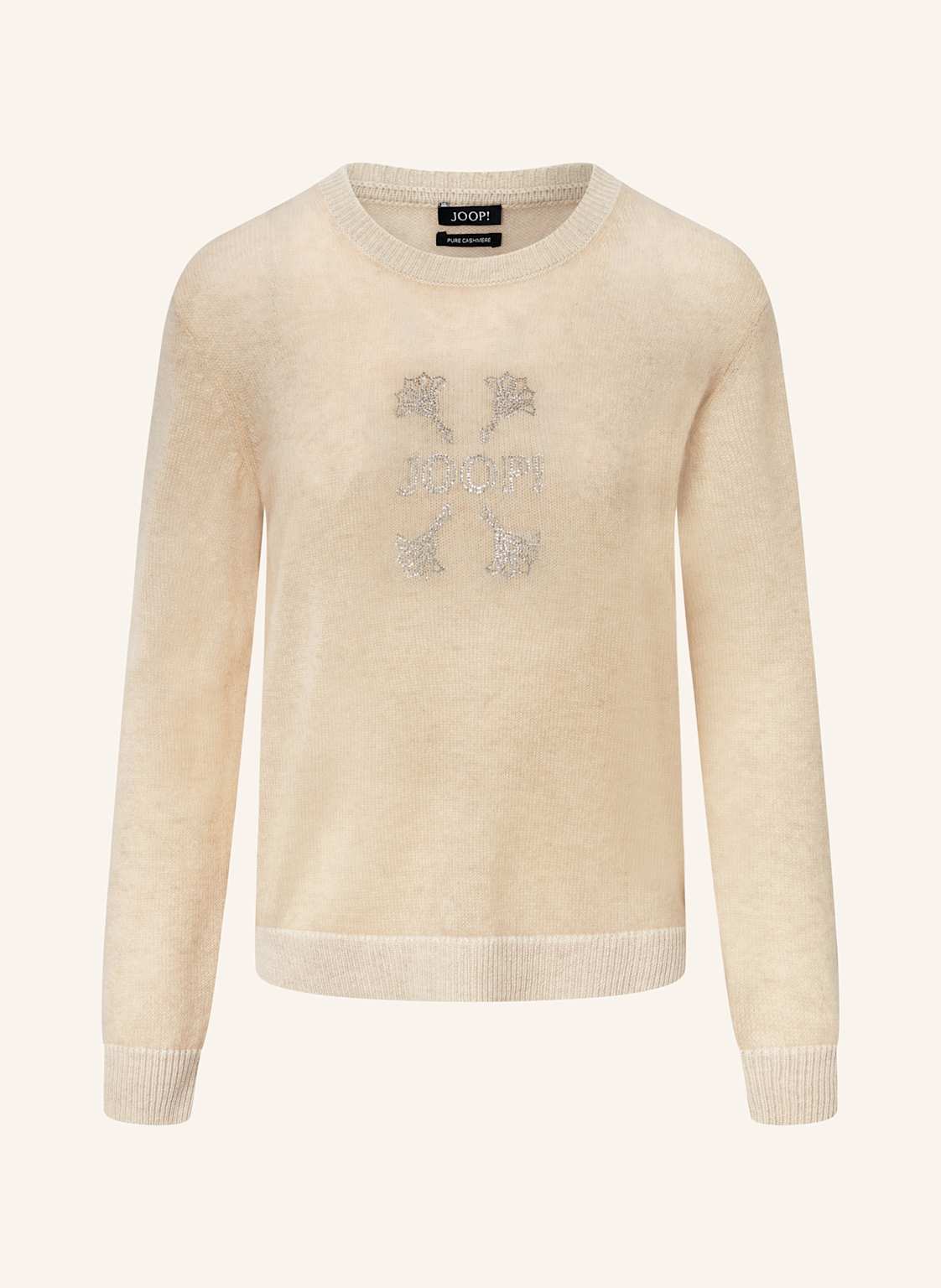 Joop! Cashmere-Pullover Mit Schmucksteinen beige von Joop!