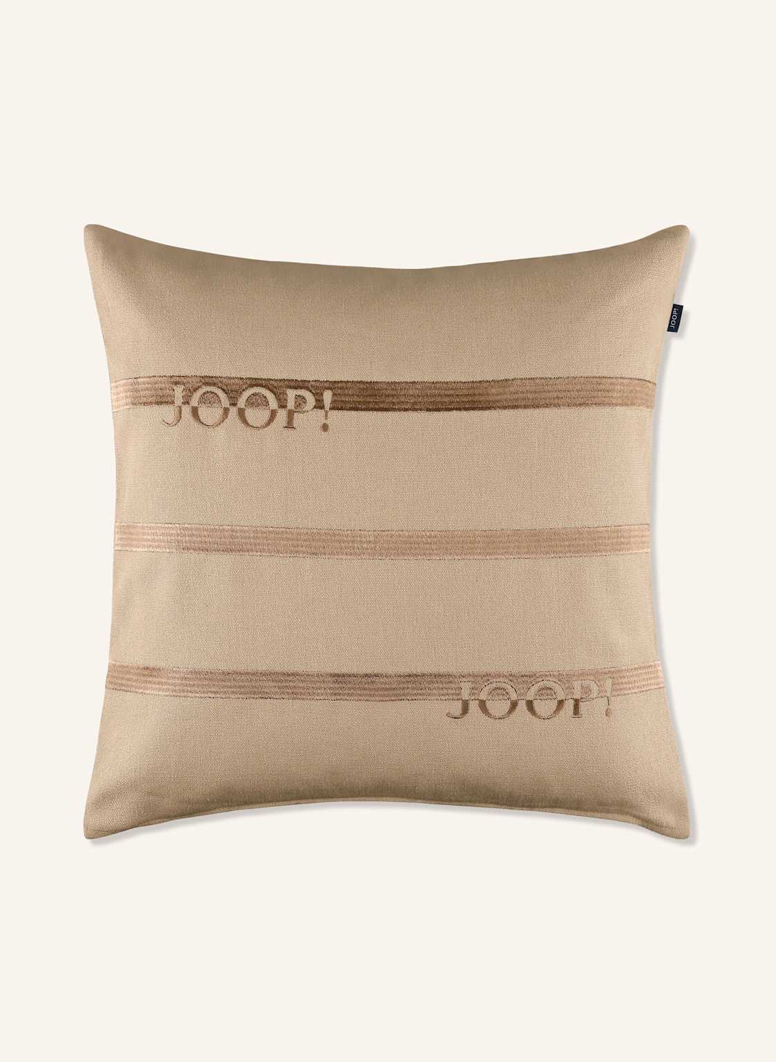 Joop! Dekokissenhülle J!Trace Mit Leinen beige von Joop!