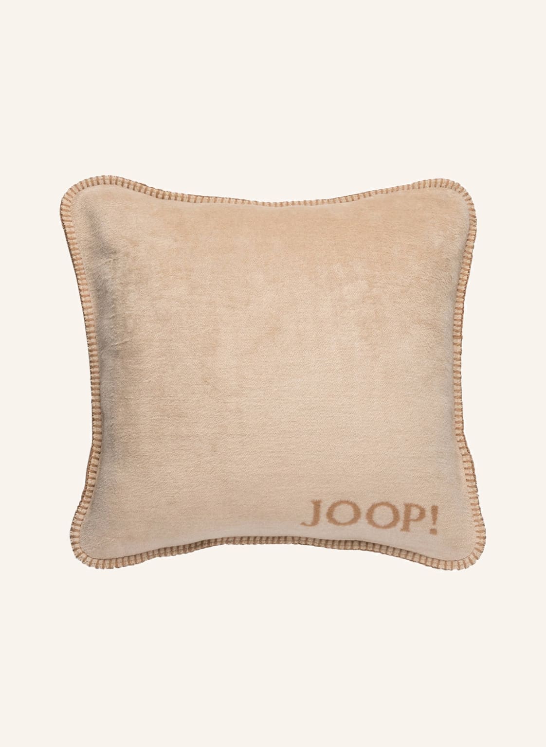 Joop! Dekokissenhülle Uni Doubleface braun von Joop!