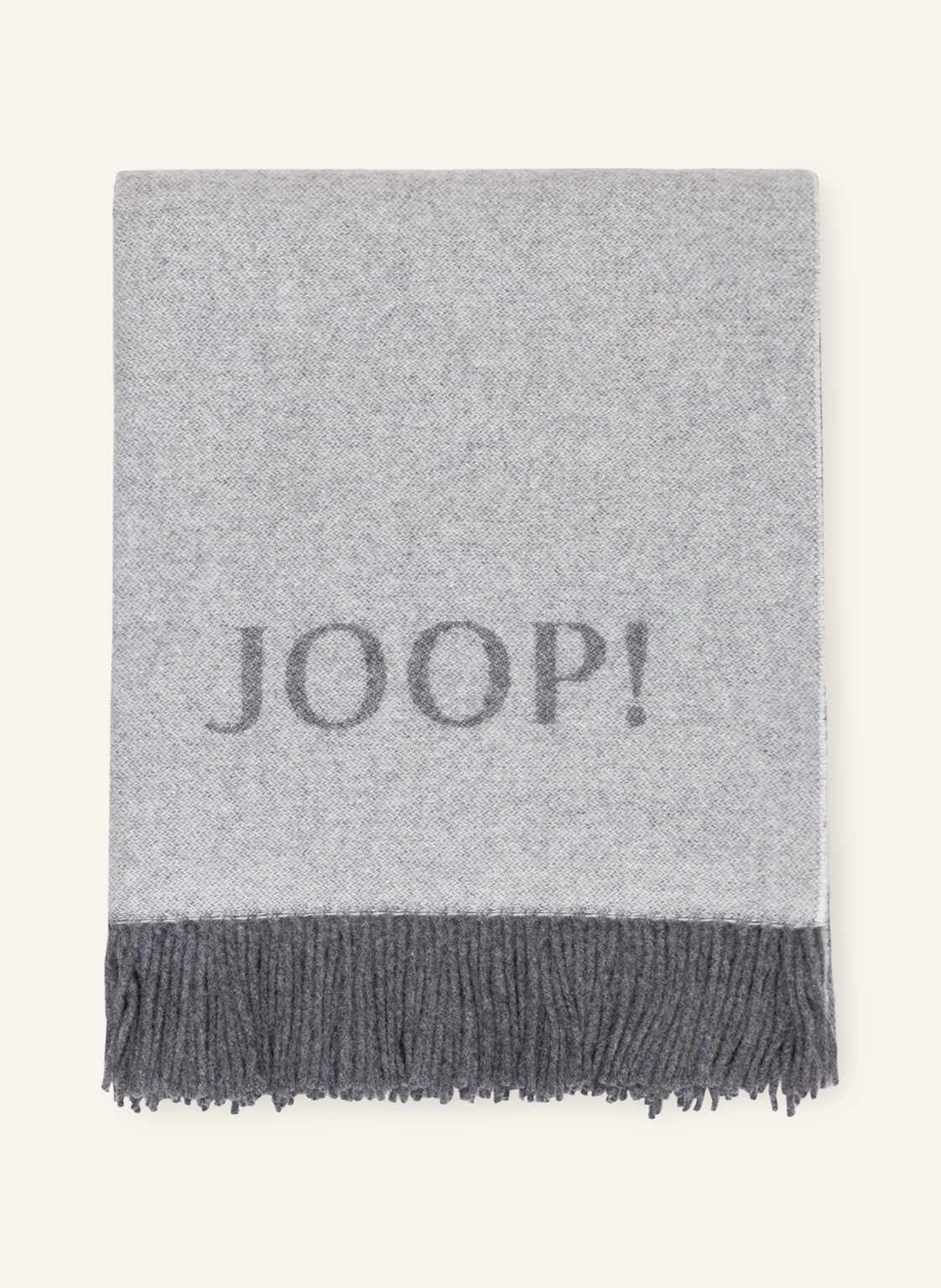 Joop! Plaid Fine Doubleface grau von Joop!