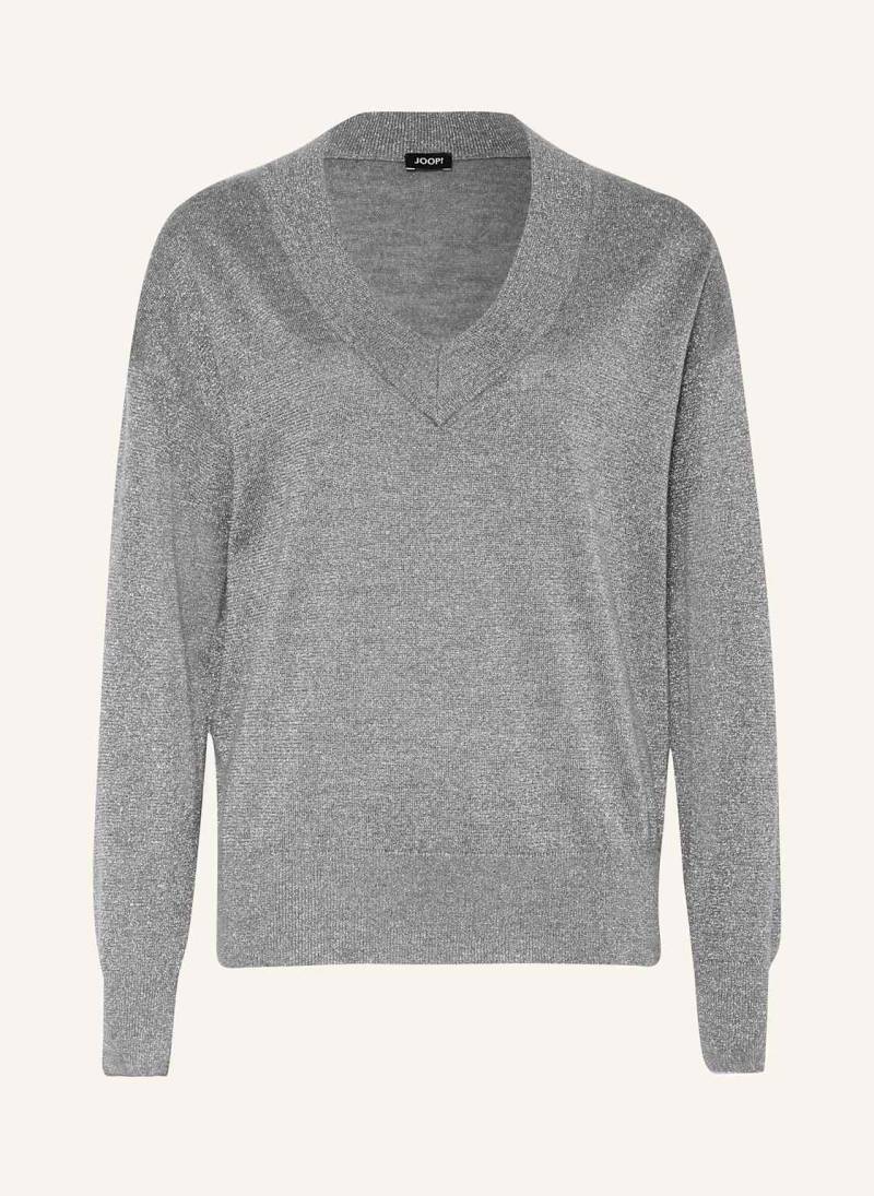 Joop! Pullover Mit Glitzergarn grau von Joop!