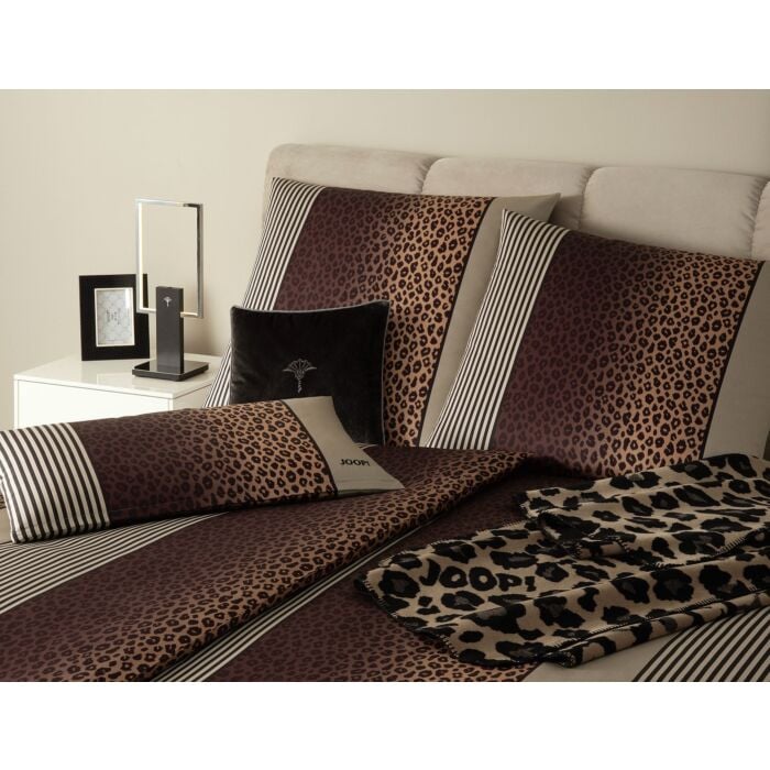 Joop! Satin Bettwäsche Leo mit Leopardenmuster – Kissenbezug – 65x65 cm von Joop!