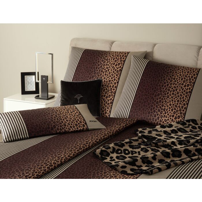 Joop! Satin Bettwäsche Leo mit Leopardenmuster – Duvetbezug – 160x210 cm von Joop!