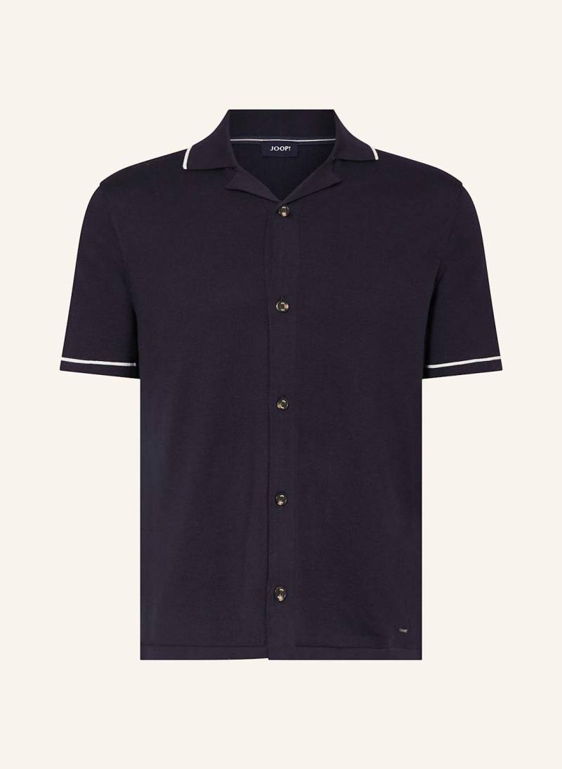 Joop! Strickhemd Kamoro Regular Fit blau Joop! Strickhemd Kamoro Regular Fit blau von Joop!