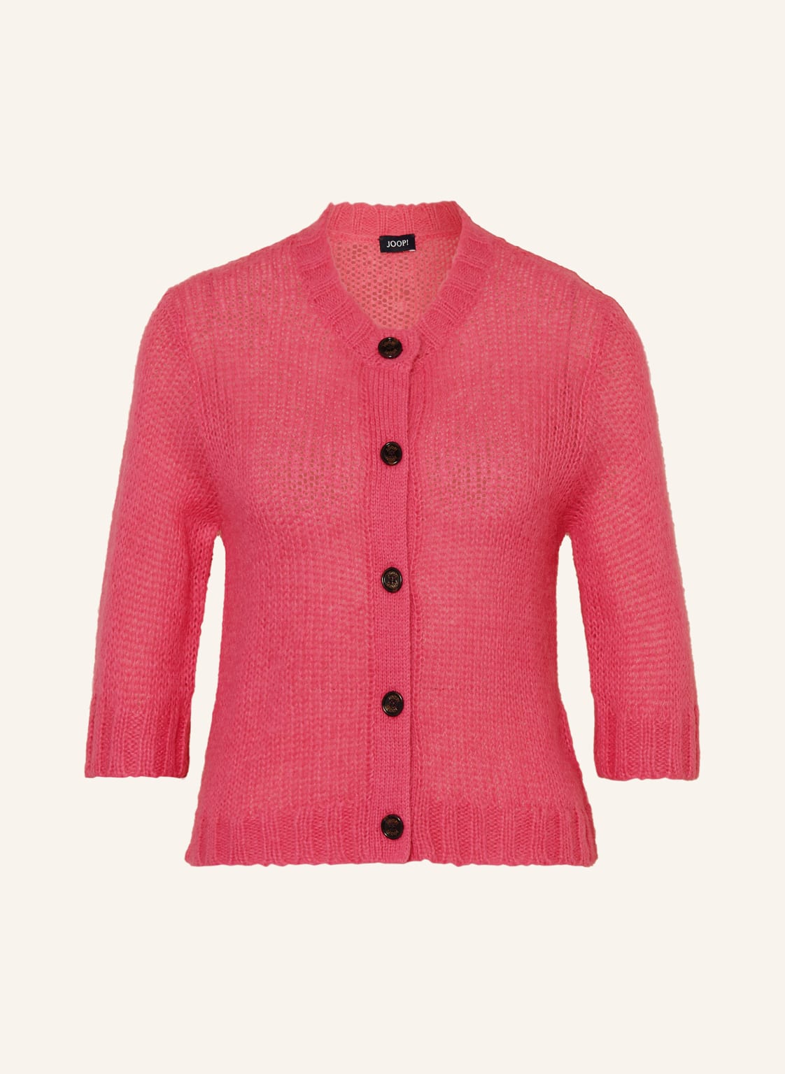 Joop! Strickjacke Mit 3/4-Arm Und Alpaka pink von Joop!