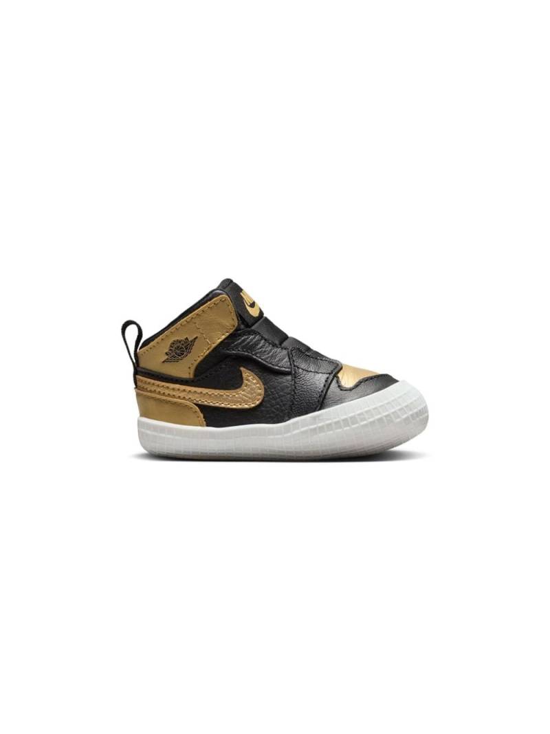 Jordan Kids Air Jordan 1 "Black Metallic Gold" crib booties von Jordan Kids