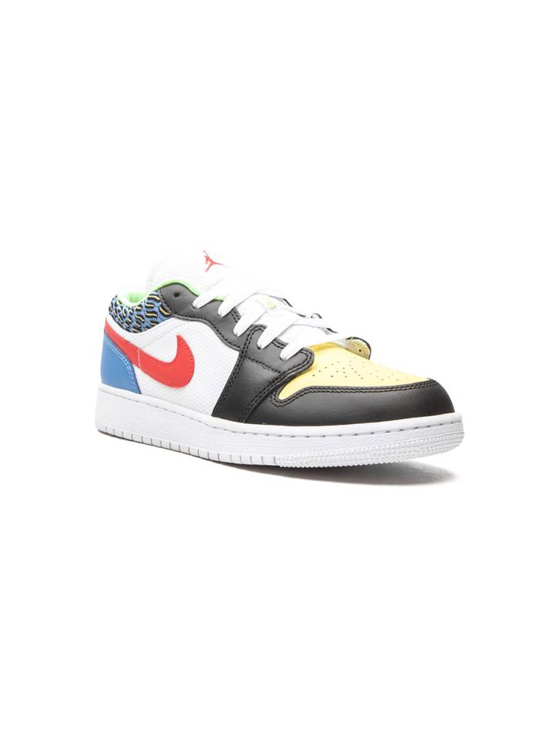 Jordan Kids Air Jordan 1 Low "White Mesh/Multicolor" sneakers - Black von Jordan Kids