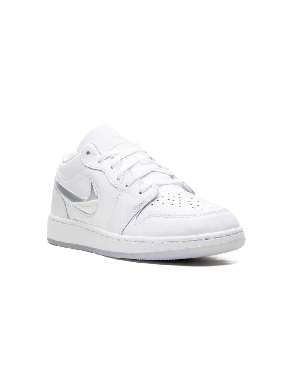 Jordan Kids Air Jordan 1 Low "Glitter Swoosh" sneakers - White von Jordan Kids