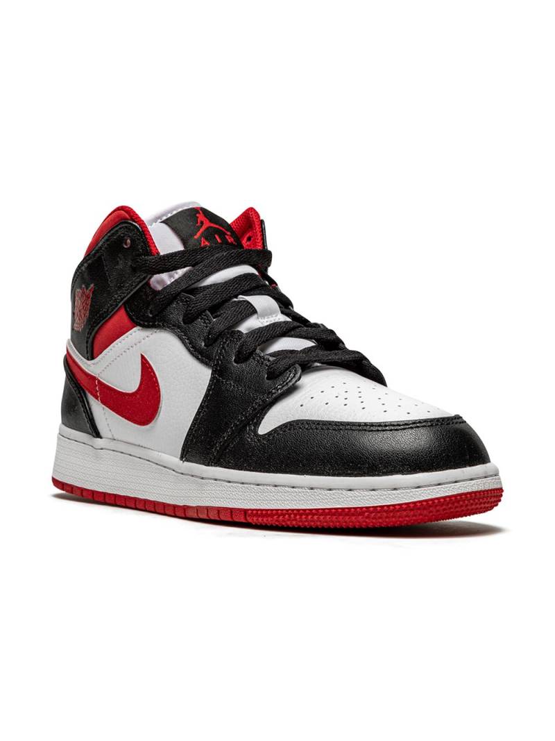 Jordan Kids Air Jordan 1 Mid "Metallic Red" sneakers - White von Jordan Kids