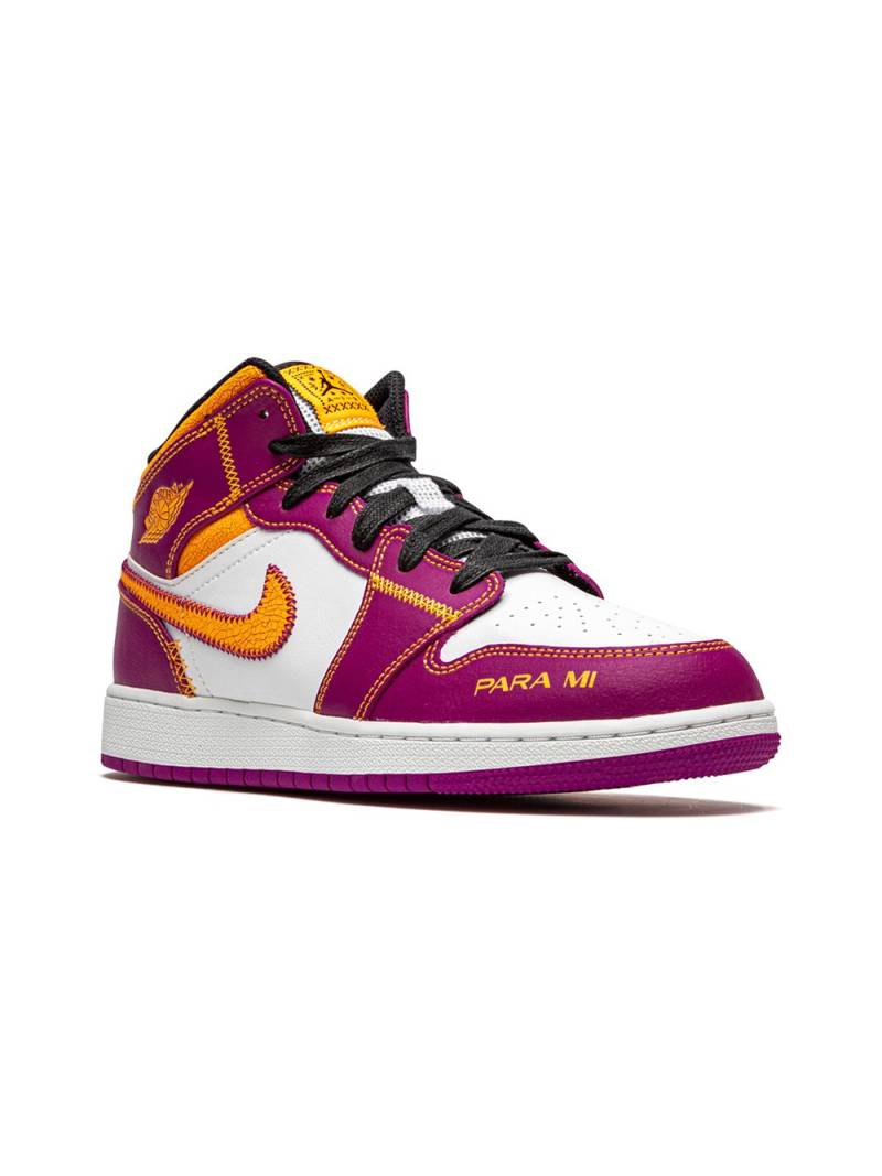 Jordan Kids Air Jordan 1 Mid “Day of the Dead” sneakers - Purple von Jordan Kids