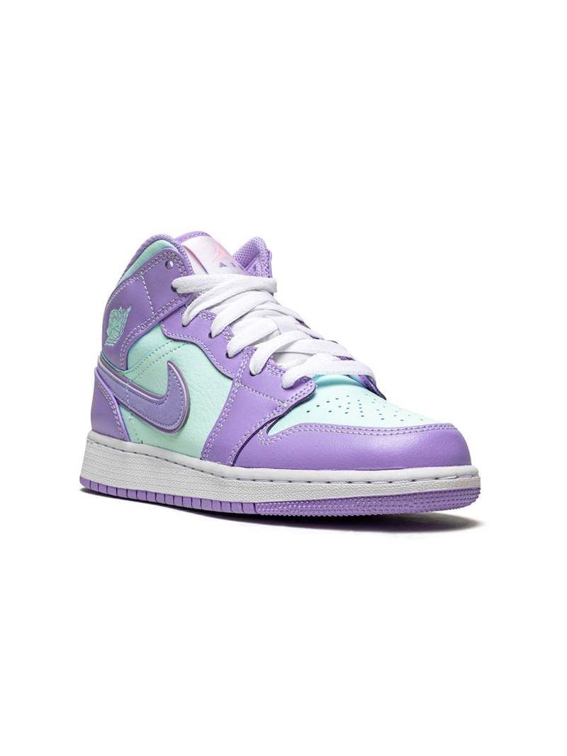 Jordan Kids Air Jordan 1 Mid "Purple Pulse/Arctic Punch" sneakers von Jordan Kids