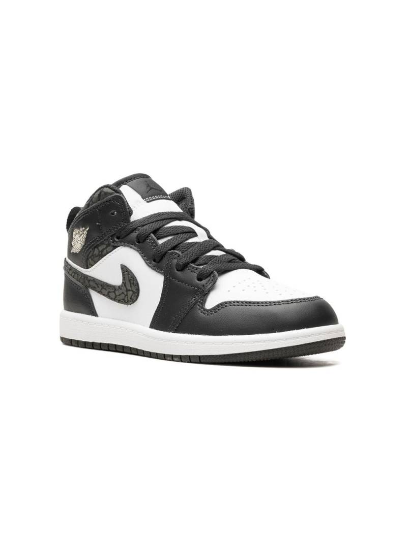 Jordan Kids Air Jordan 1 Mid "Panda Elephant" sneakers - Black von Jordan Kids