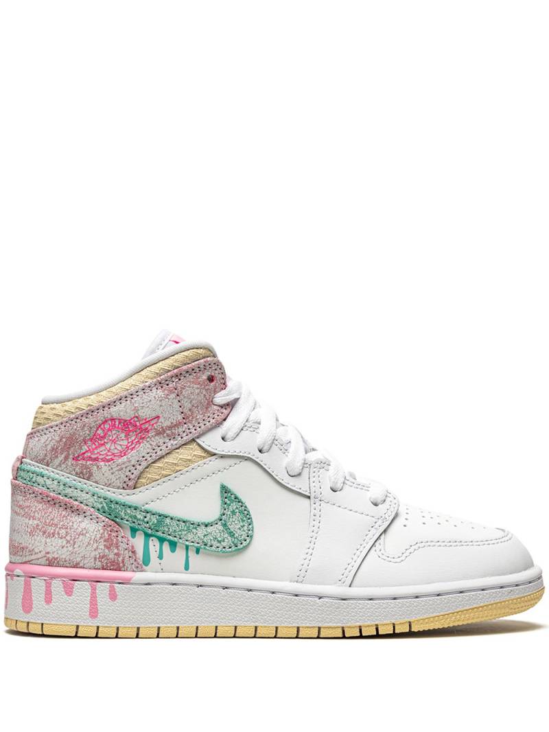 Jordan Kids Air Jordan 1 Mid SE "Ice Cream" sneakers - White von Jordan Kids