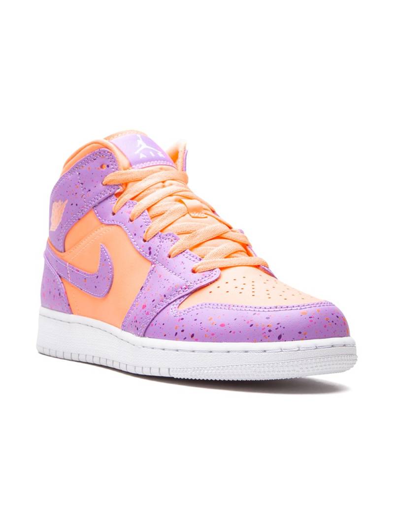 Jordan Kids Air Jordan 1 Mid SE "Orange Pulse/Atomic Violet" sneakers - Pink von Jordan Kids