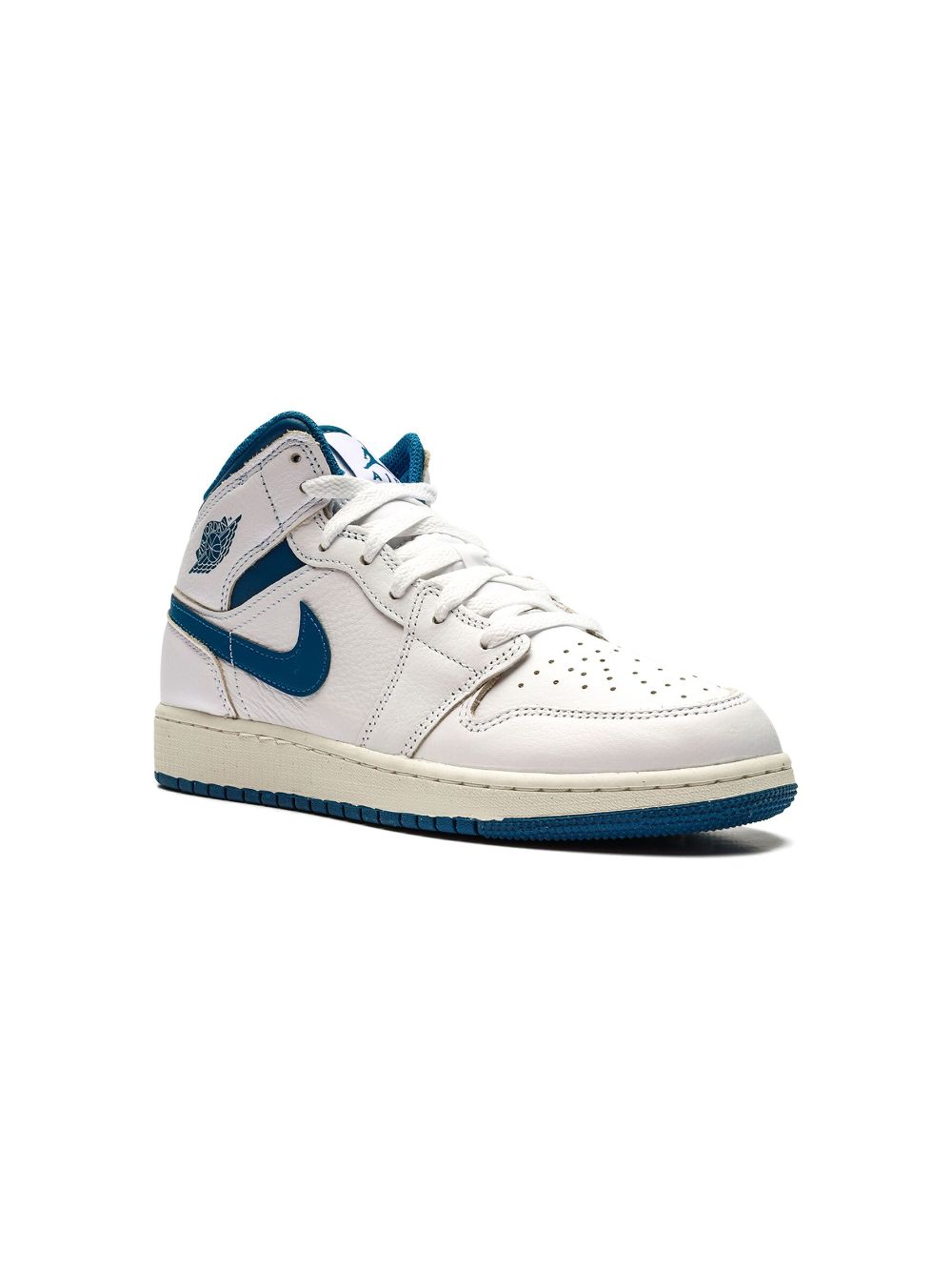 Jordan Kids Air Jordan 1 Mid SE "Industrial Blue" sneakers - White von Jordan Kids