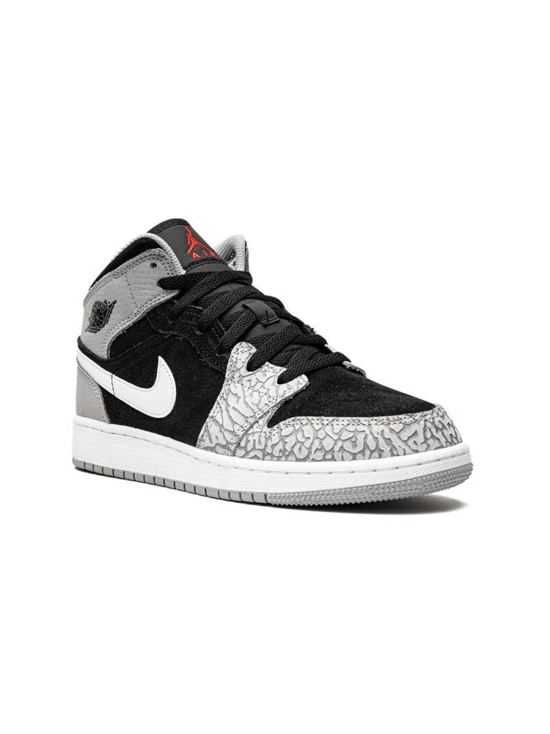 Jordan Kids Air Jordan 1 Mid SE "Elephant Toe" sneakers - Black von Jordan Kids