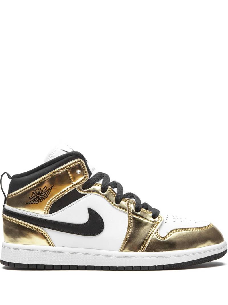 Jordan Kids Air Jordan 1 Mid SE "Metallic Gold" sneakers von Jordan Kids