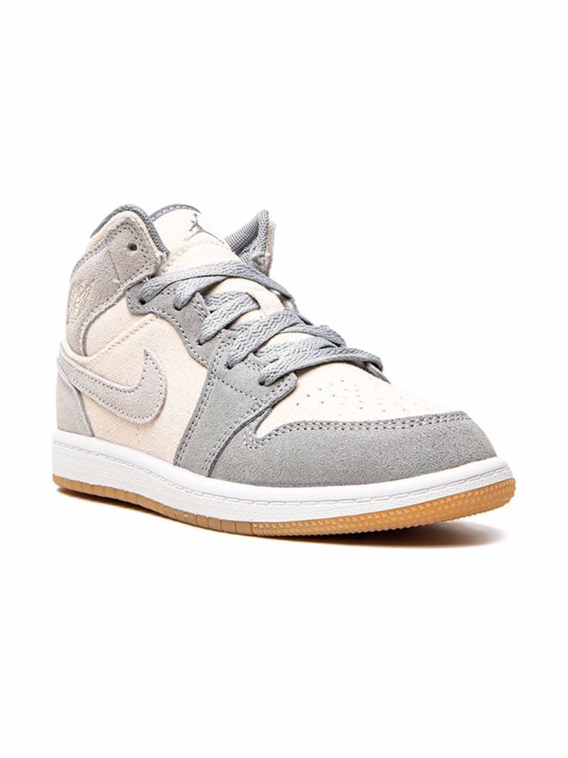 Jordan Kids Jordan 1 Mid SE "Coconut Milk" sneakers - Grey von Jordan Kids