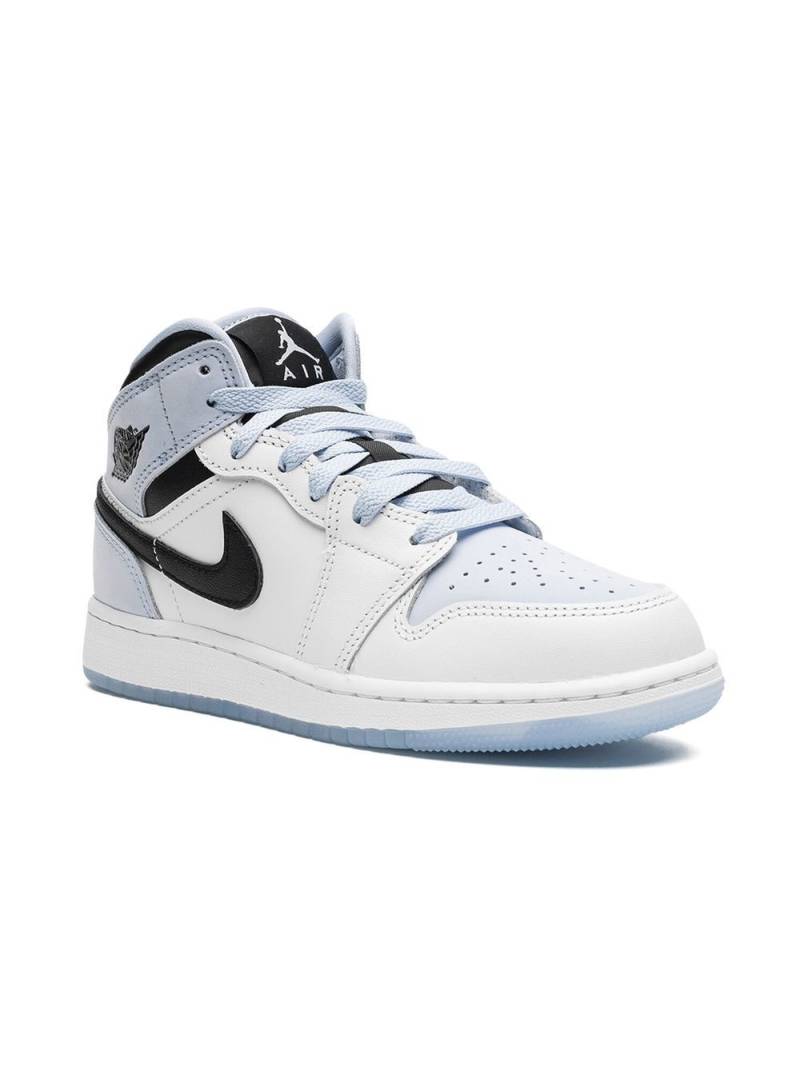 Jordan Kids Air Jordan 1 Mid SE "Ice Blue" sneakers - White von Jordan Kids