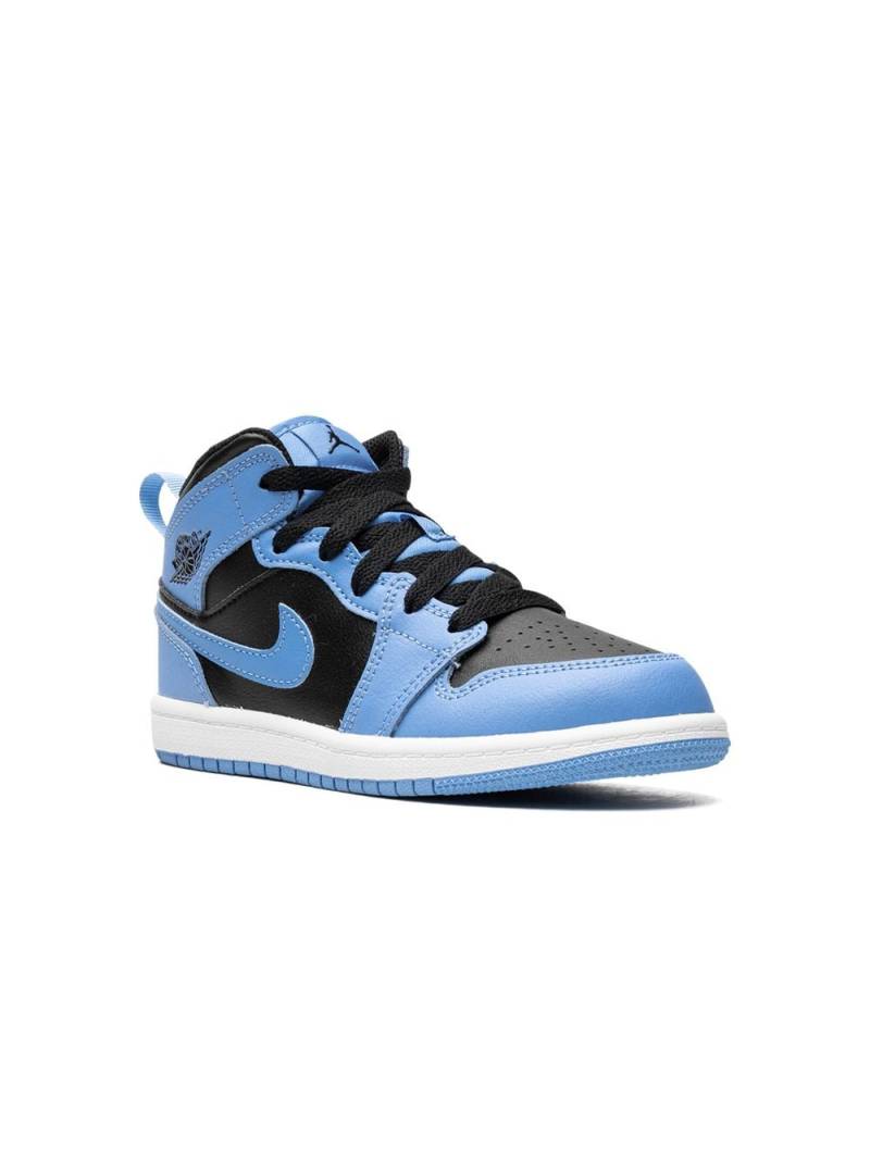 Jordan Kids Air Jordan 1 Mid "University Blue" sneakers von Jordan Kids