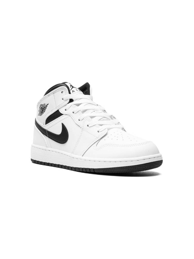 Jordan Kids Air Jordan 1 Mid "White/Black" sneakers von Jordan Kids