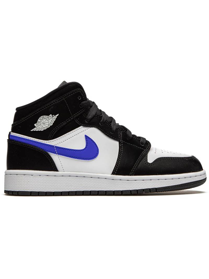 Jordan Kids Air Jordan 1 Mid "Racer Blue" sneakers - Black von Jordan Kids