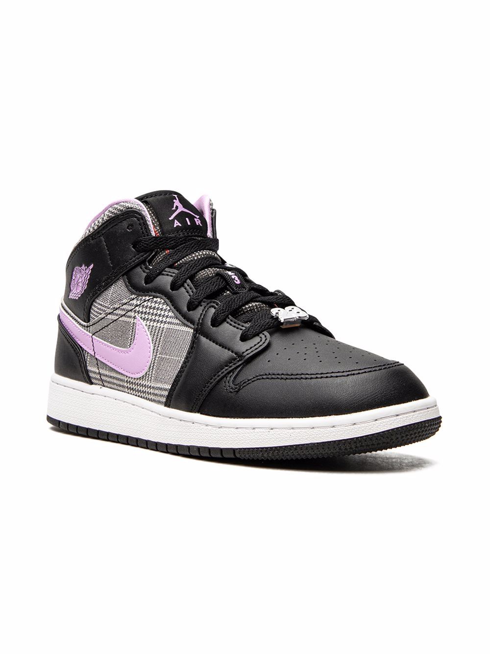 Jordan Kids Air Jordan 1 Mid "Houndstooth" sneakers - Black von Jordan Kids