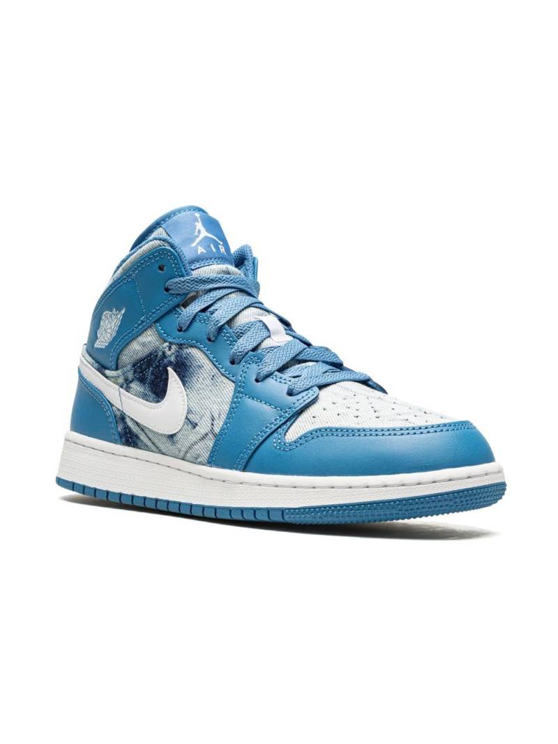 Jordan Kids Air Jordan 1 Mid "Washed Denim" sneakers - Blue von Jordan Kids