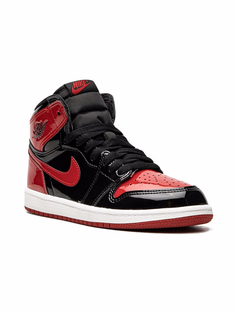 Jordan Kids Air Jordan 1 Retro High OG "Bred Patent" sneakers - Black von Jordan Kids