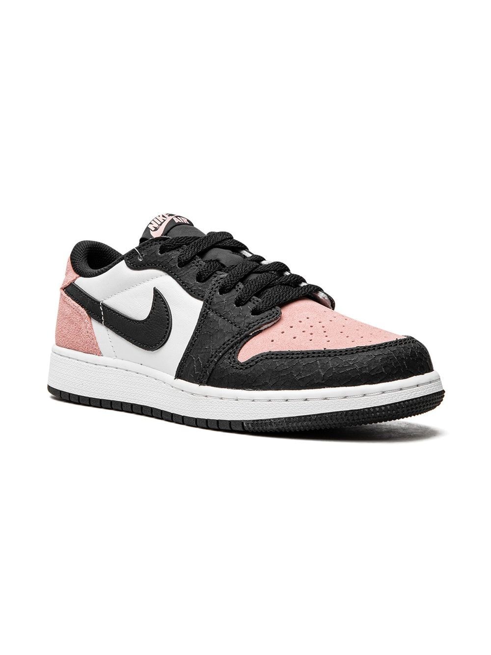 Jordan Kids Air Jordan 1 Retro Low OG "Bleached Coral" sneakers - Black von Jordan Kids