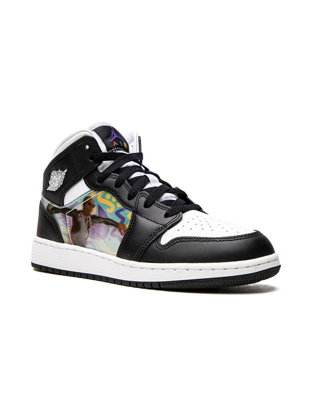 Jordan Kids Air Jordan 1 Mid 'Hologram" sneakers - Black von Jordan Kids