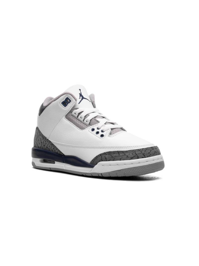 Jordan Kids Air Jordan 3 "Midnight Navy" sneakers - White von Jordan Kids