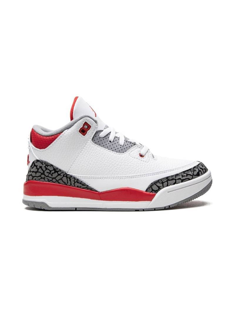 Jordan Kids Jordan 3 Retro PS "Fire Red" sneakers - White von Jordan Kids