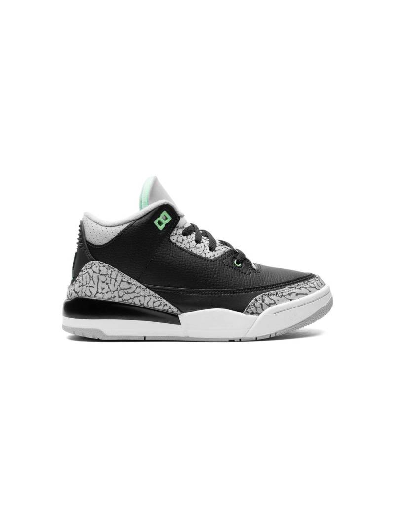 Jordan Kids Air Jordan 3 leather sneakers - Black von Jordan Kids