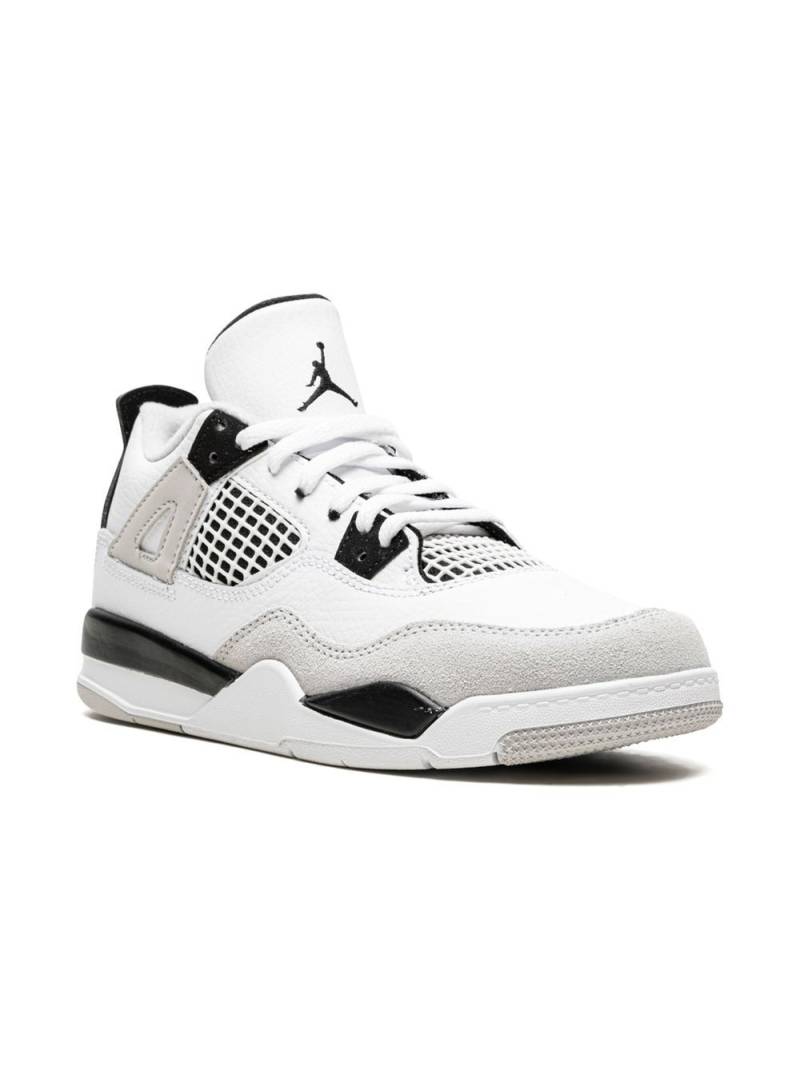 Jordan Kids Air Jordan 4 Retro "Military Black" sneakers - White von Jordan Kids