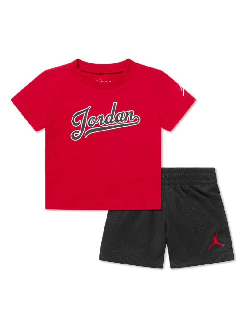 Jordan Kids Flight cotton-blend shorts set - Red von Jordan Kids