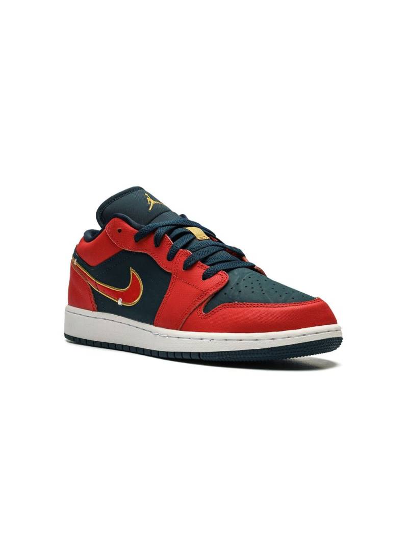 Jordan Kids Jordan 1 Low "Armory Navy/Sport Red" sneakers - Blue von Jordan Kids