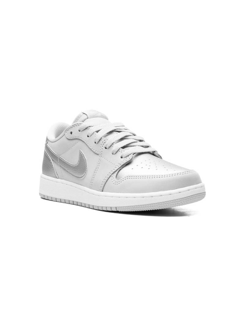 Jordan Kids Jordan 1 Low OG "Metallic Silver" sneakers - White von Jordan Kids