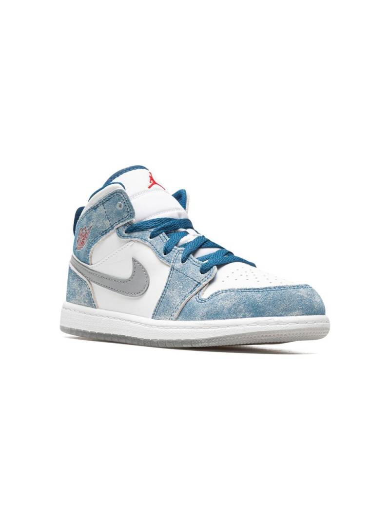 Jordan Kids Jordan 1 Mid SE "French Blue" sneakers von Jordan Kids